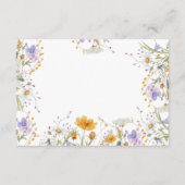 Wildflower kleurrijke lente bloemen Boeken voor Ba Informatiekaartje (Achterkant)