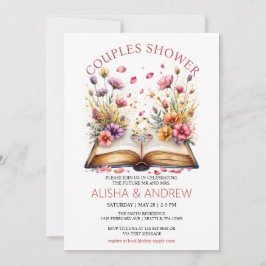 Wildflower koppels douche uitnodiging