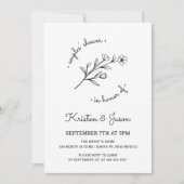 Wildflower koppels douche uitnodiging (Voorkant)