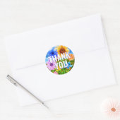 Wildflower krans - Floral Dank u Sticker (Envelop)