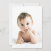  Wildflower krans | Foto Terug Doop Kaart (Achterkant)