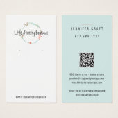 Wildflower Krans Oorbel Sieraden Display Kaart (Voorkant /achterkant)