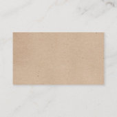 Wildflower krans op Kraft Country Wedding Website Informatiekaartje (Achterkant)