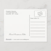 Wildflower krans op Kraft land Bewaar de datum Aankondigingskaart (Achterkant)