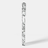 Wildflower Krans wit en zwart Gepersonaliseerd Case-Mate iPhone Case (Achterkant / Rechts)