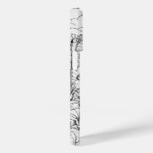 Wildflower Krans wit en zwart Gepersonaliseerd Case-Mate iPhone Case (Achterkant / Rechts)