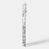 Wildflower Krans wit en zwart Gepersonaliseerd Case-Mate iPhone Case (Achterkant / Rechts)