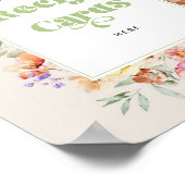 Wildflower laat je receptkaart achter poster (Hoek)