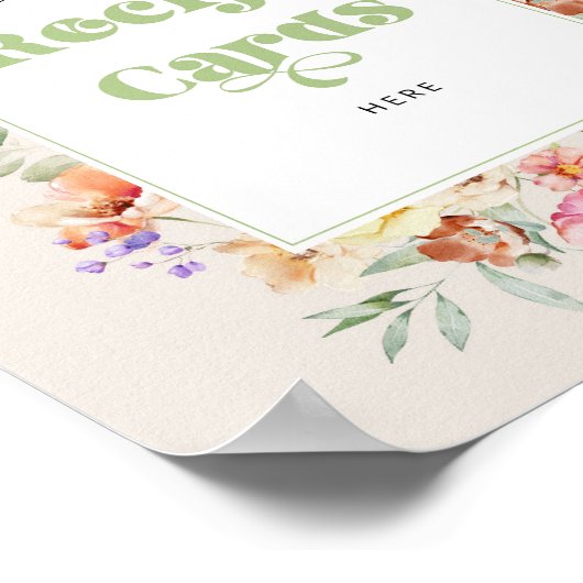 Wildflower laat je receptkaart achter poster (Hoek)