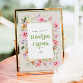 Wildflower laat je receptkaart achter poster