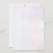 Wildflower lavendel bruiloft kaart (Achterkant)