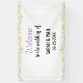 Wildflower Lavender and Yellow Wedding Spandoek (Verticaal)