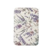 Wildflower Lavender Boho Botanical Floral Badmat (Voorkant Verticaal)