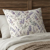 Wildflower Lavender Boho Botanical Floral Pattern Kussensloop