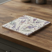 Wildflower Lavender Boho Botanical Floral Tegeltje