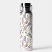 Wildflower Lavender Boho Botanical Floral Waterfles (Voorkant)