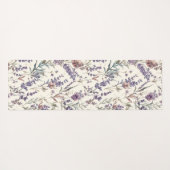 Wildflower Lavender Boho Botanical Floral Yogamat (Achterkant (horizontaal))