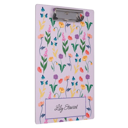 Wildflower Lavender - Gepersonaliseerd klembord (Rechts)