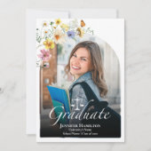 Wildflower Law School Graduation Party Foto Kaart (Voorkant)