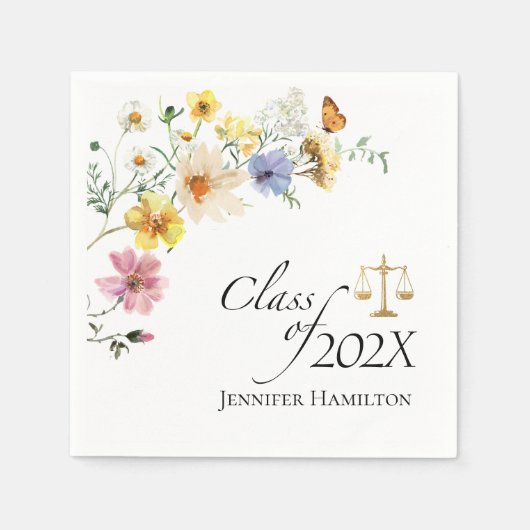 Wildflower Law School | Klasse van Afstuderen Servet (Voorkant)