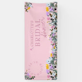 Wildflower Lawn Love is in Bloom Vrijgezellenfeest Spandoek (Verticaal)