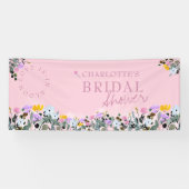 Wildflower Lawn Love is in Bloom Vrijgezellenfeest Spandoek (Horizontaal)