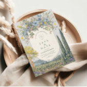 Wildflower Lemon Mediterrane wijngaard bruiloft Save The Date