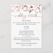 Wildflower lente bruiloft details | RSVP | QR-code Informatiekaartje (Voorkant)