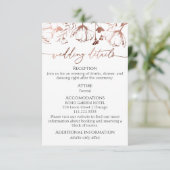 Wildflower lente bruiloft details | RSVP | QR-code Informatiekaartje (Staand voorkant)