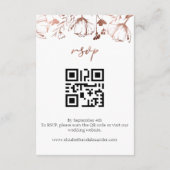 Wildflower lente bruiloft details | RSVP | QR-code Informatiekaartje (Achterkant)