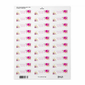 Wildflower lente bruiloft RSVP retouradres Etiket (Full Sheet)