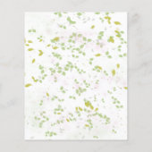 Wildflower lente budget bruiloft Save the date (Achterkant)