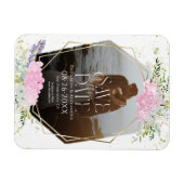 Wildflower lente foto bruiloft opslaan van de datu magneet (Horizontaal)