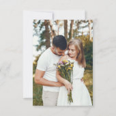 Wildflower Lente Weide Tuin QR code Bruiloft RSVP Kaartje (Achterkant)