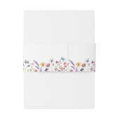 Wildflower lente zomer bloemenbruiloft uitnodigingen wikkel (Achterkant Voorbeeld)