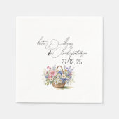 Wildflower lente zomer herfst bruiloft servet (Voorkant)