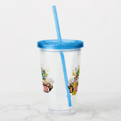 Wildflower Leraar Naam, Gepersonaliseerde Leraar,  Acryl Drinkbeker (Links)