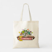 Wildflower Leraar Naam, Gepersonaliseerde Leraar,  Tote Bag (Achterkant)