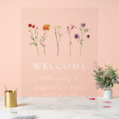 Wildflower Lesbian Pride Wedding Acryl Bord (Huwelijk)