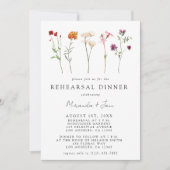 Wildflower Lesbische Pride Bloemen Repetitie Diner Kaart (Voorkant)