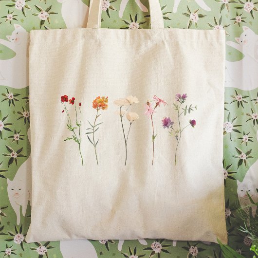 Wildflower Lesbische Pride Tote Bag