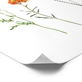 Wildflower Lesbische Pride Wall Art Poster (Hoek)