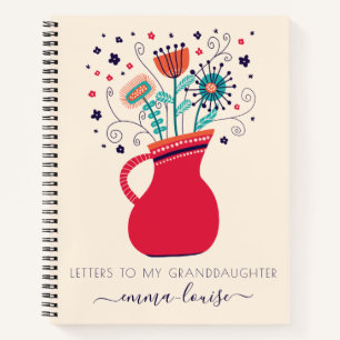 Wildflower letters aan mijn kleindochter Keepslag Notitieboek