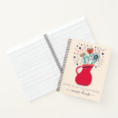 Wildflower letters aan mijn kleindochter Keepslag Notitieboek (Binnen)