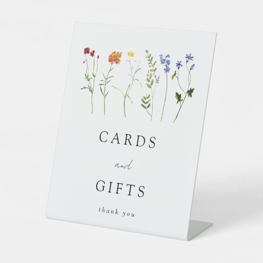Wildflower LGBT Pride trouwkaarten en geschenken Reclamebord Met Voetstuk (Voorkant)