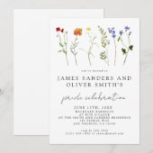 Wildflower LGBTQ Floral Gay Pride Celebration Kaart (Voorkant / Achterkant)