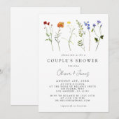 Wildflower LGBTQ Gay Pride Bloemen Couple's Douche Kaart (Voorkant / Achterkant)