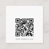 Wildflower LGBTQ Gay Pride Bloemenbruiloft QR Code Informatiekaartje (Achterkant)
