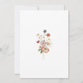 Wildflower Liefde in Bloom Bruidsdouche Uitnodigin Kaart (Achterkant)