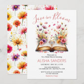 Wildflower Liefde in Bloom Bruidsdouche Uitnodigin Kaart (Voorkant / Achterkant)